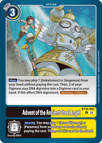 BT16-097Advent of the Ancient Steel Angel