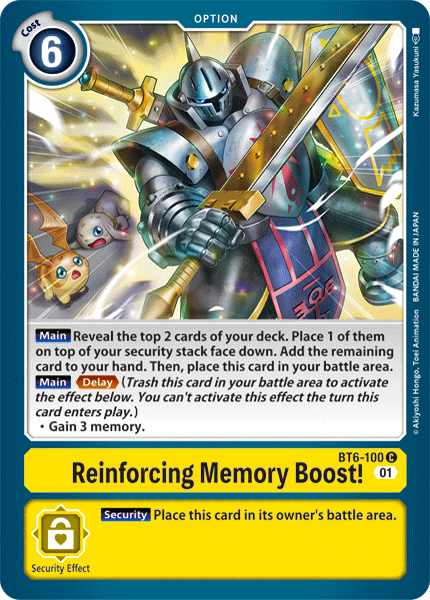 BT6-100 Reinforcing Memory Boost!