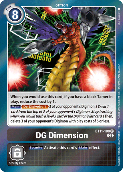 BT11-108DG Dimension