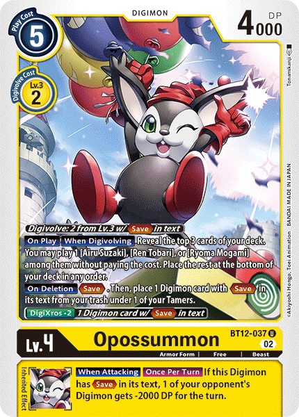 BT12-037 Opossummon