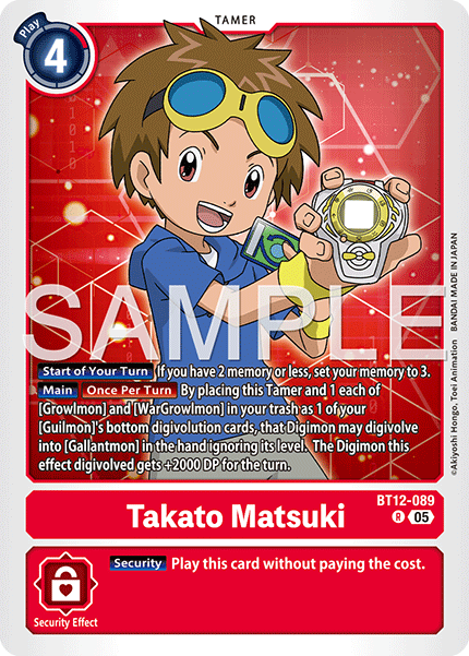 BT12-089Takato Matsuki
