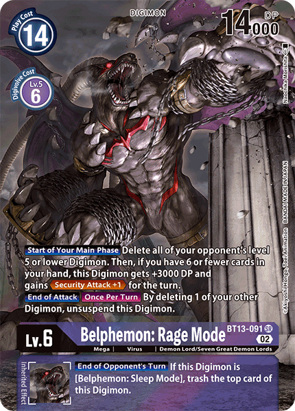 BT13-091Belphemon: Rage Mode