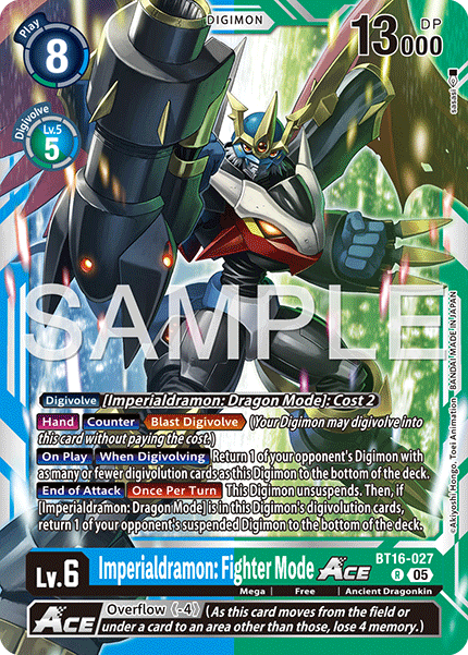 BT16-027Imperialdramon: Fighter Mode ACE