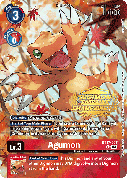 BT17-007Agumon