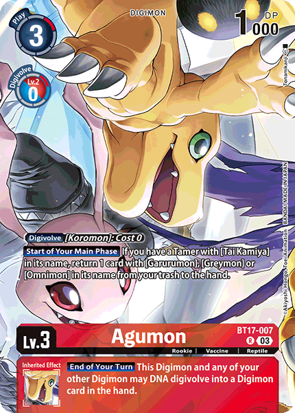 BT17-007Agumon