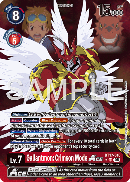 BT17-018Gallantmon: Crimson Mode ACE