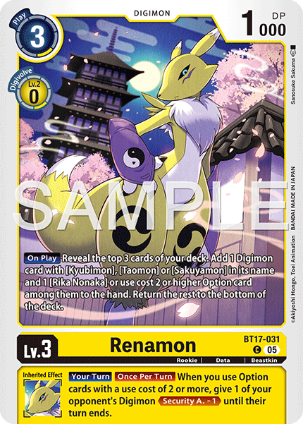 BT17-031Renamon