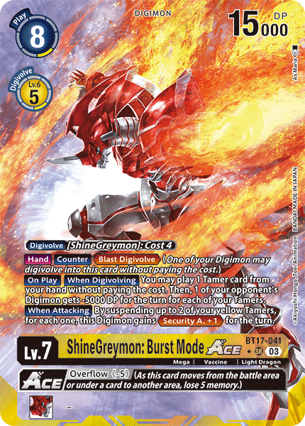 BT17-041ShineGreymon: Burst Mode ACE