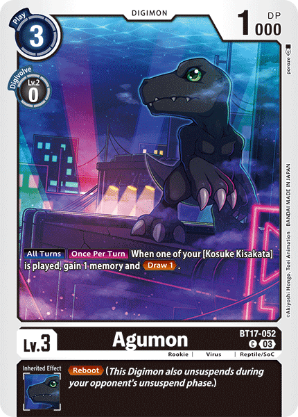 BT17-052Agumon