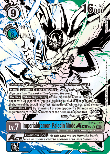 BT17-077Imperialdramon: Paladin Mode ACE