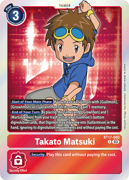 BT17-080Takato Matsuki