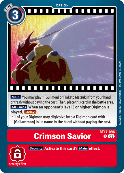 BT17-096Crimson Savior