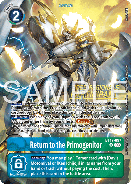 BT17-097Return to the Primogenitor