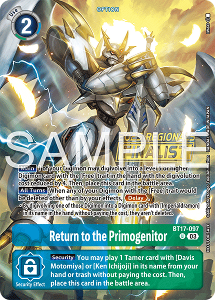 BT17-097Return to the Primogenitor