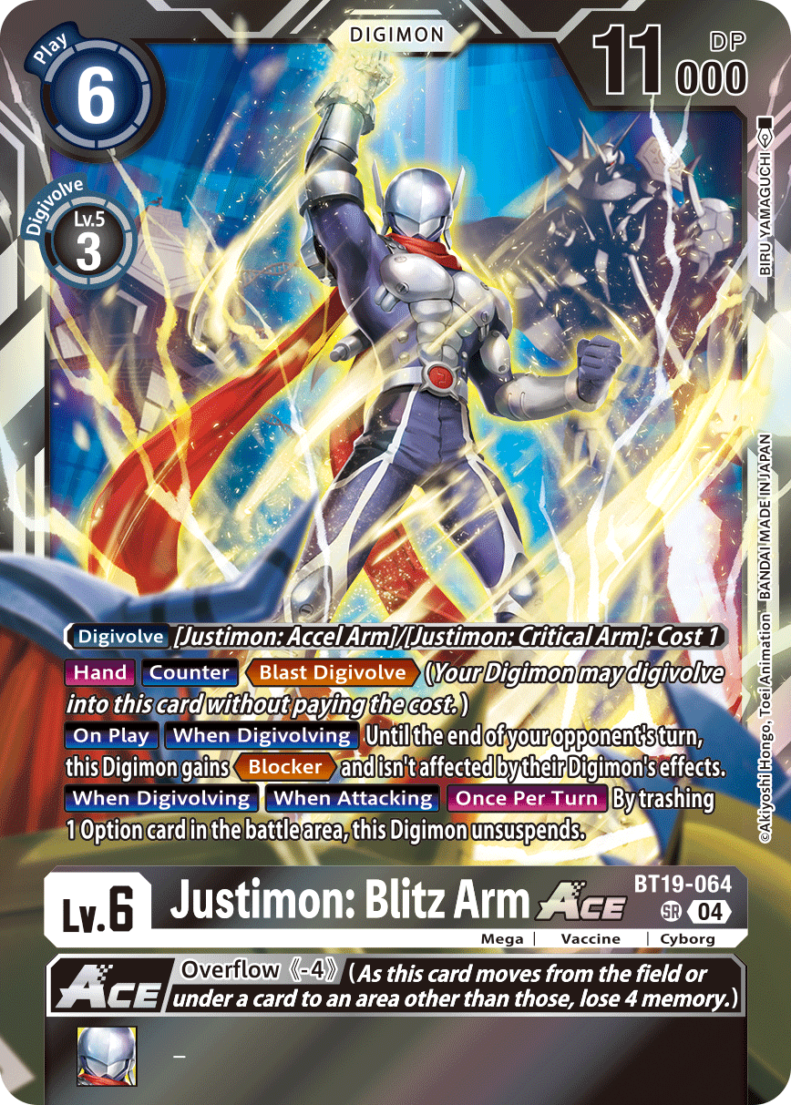 BT19-064Justimon: Blitz Arm ACE