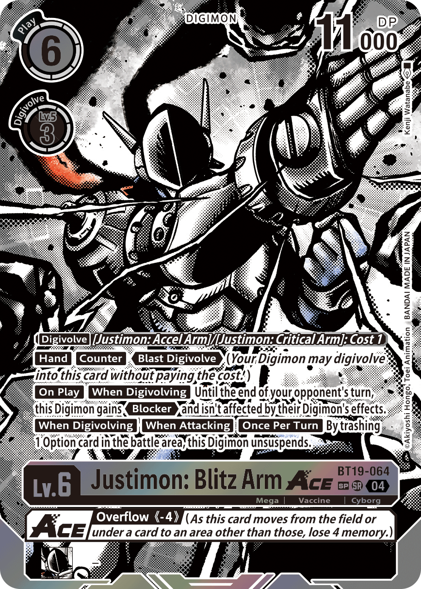 BT19-064Justimon: Blitz Arm ACE