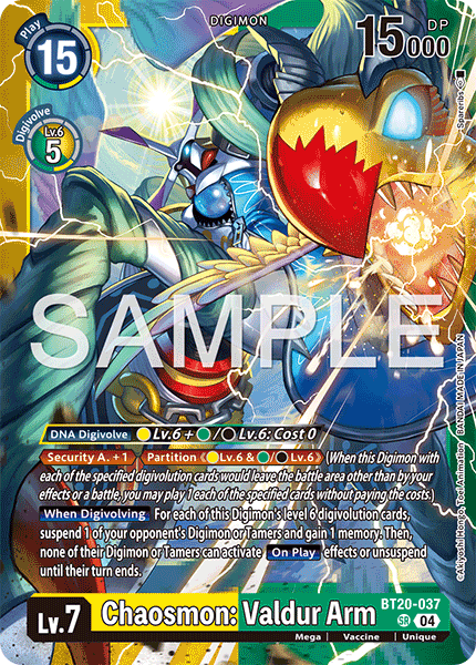 BT20-037Chaosmon: Valdur Arm