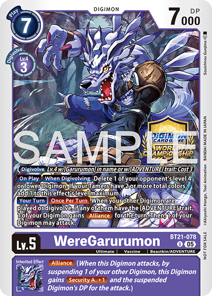 BT21-078WereGarurumon