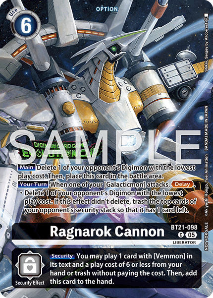BT21-098Ragnarok Cannon