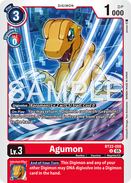 BT22-008Agumon