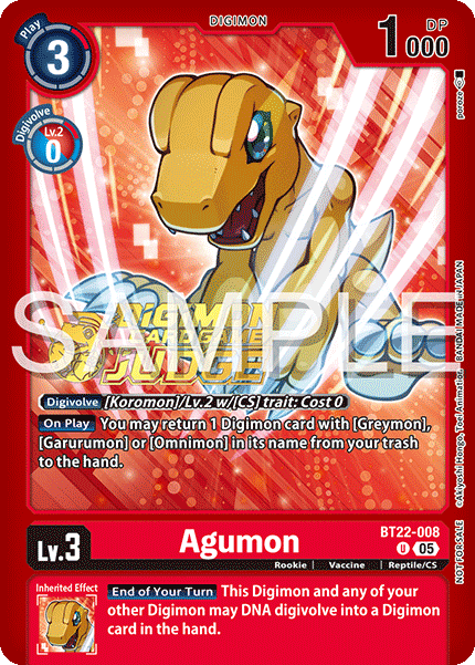 BT22-008Agumon