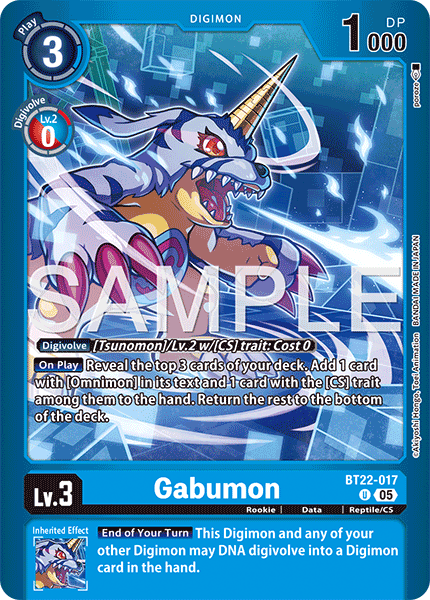 BT22-017Gabumon