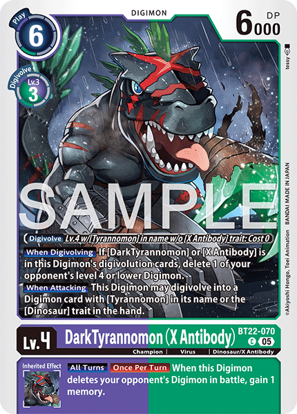 BT22-070DarkTyrannomon (X Antibody)