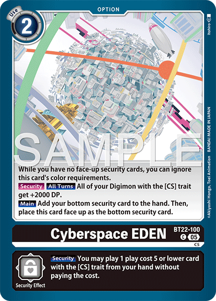 BT22-100Cyberspace EDEN