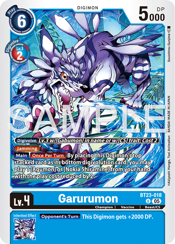 BT23-018Garurumon