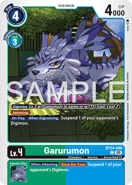 BT24-046Garurumon