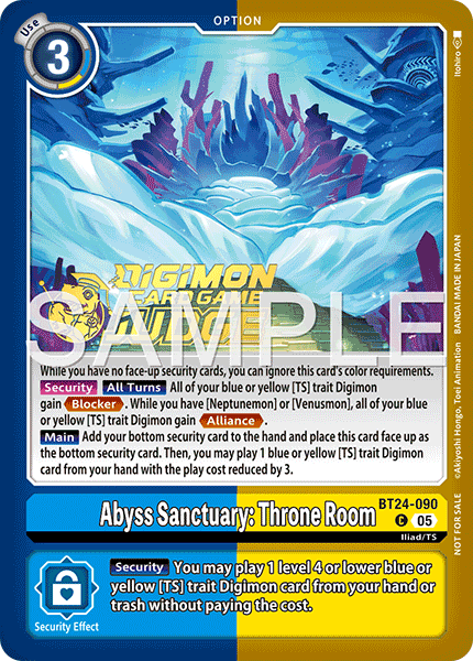 BT24-090Abyss Sanctuary: Throne Room