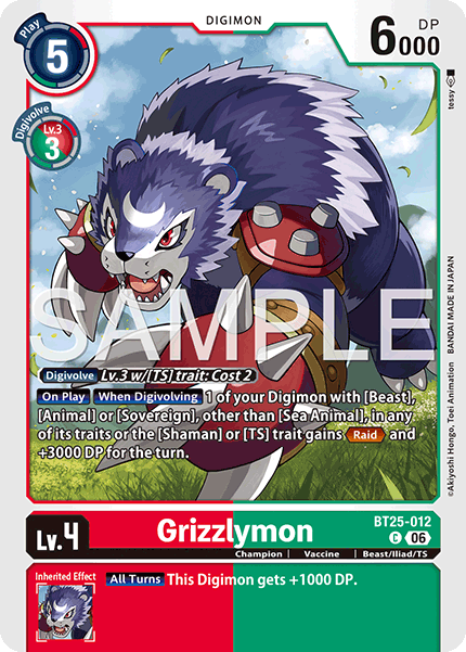 BT25-012Grizzlymon