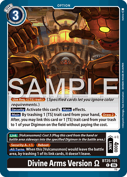 BT25-101Divine Arms Version Ω