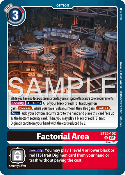 BT25-102Factorial Area