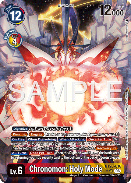 BT26-016Chronomon: Holy Mode