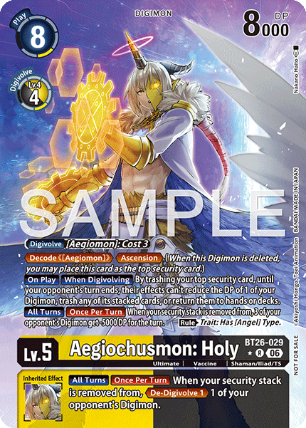 BT26-029Aegiochusmon: Holy