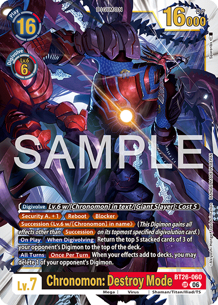 BT26-060Chronomon: Destroy Mode