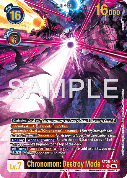 BT26-060Chronomon: Destroy Mode