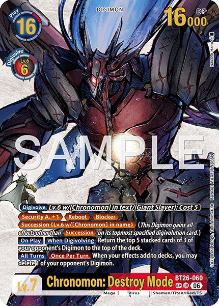 BT26-060Chronomon: Destroy Mode