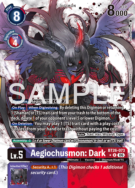 BT26-073Aegiochusmon: Dark
