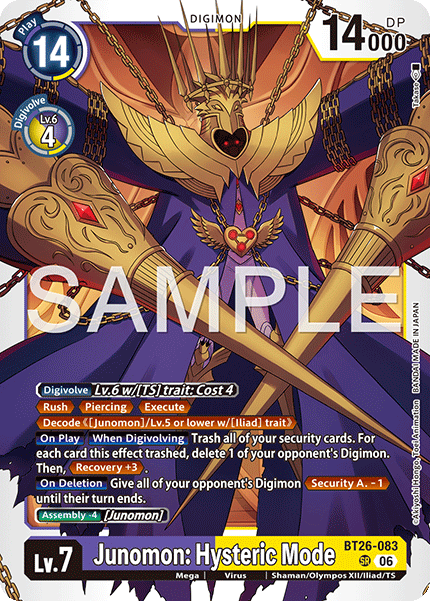 BT26-083Junomon: Hysteric Mode