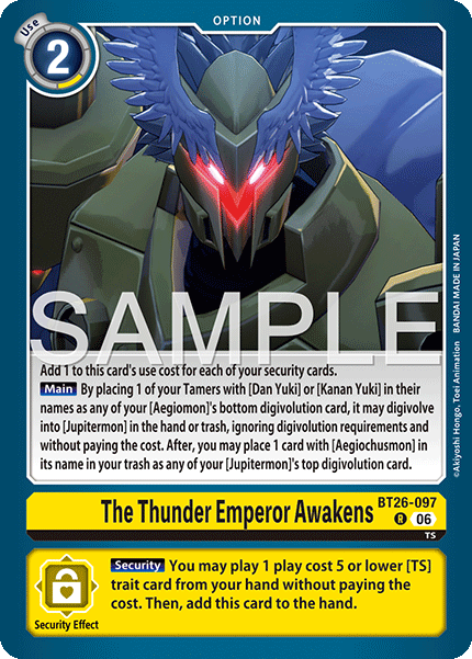 BT26-097The Thunder Emperor Awakens
