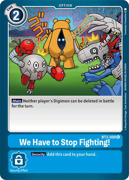 BT3-099We Have to Stop Fighting!
