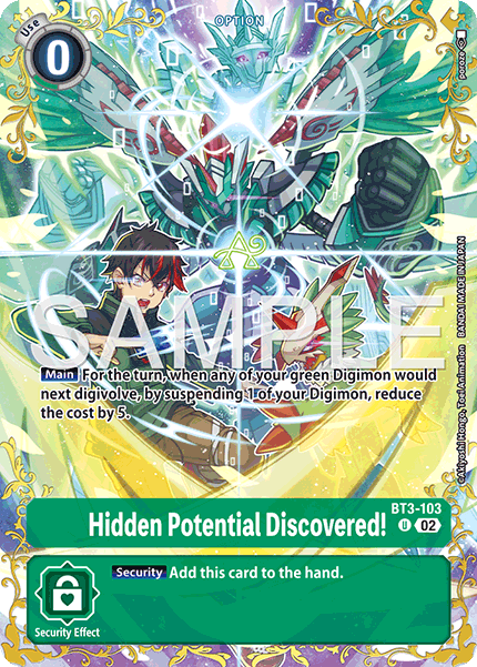 BT3-103Hidden Potential Discovered!