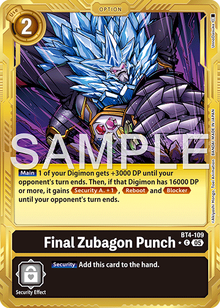 BT4-109Final Zubagon Punch