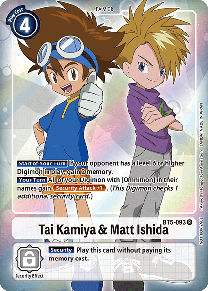 BT5-093Tai Kamiya & Matt Ishida