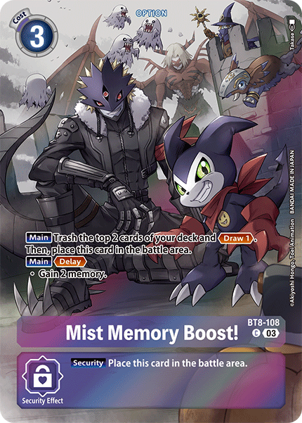BT8-108Mist Memory Boost!
