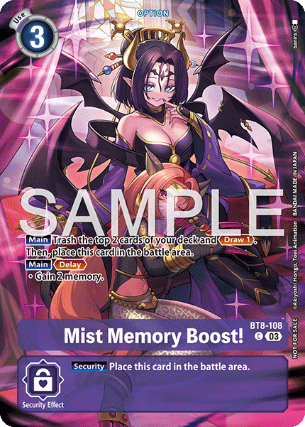 BT8-108Mist Memory Boost!