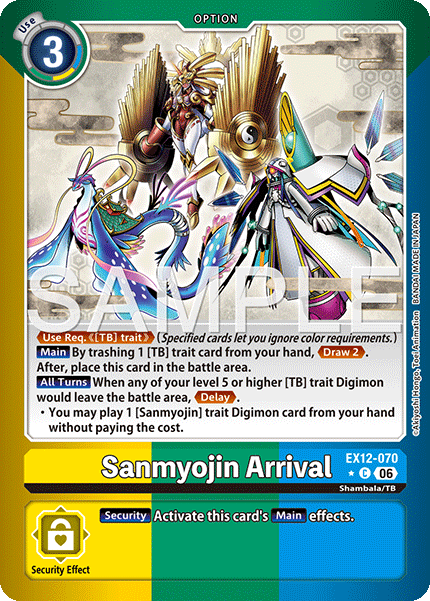 EX12-070Sanmyojin Arrival