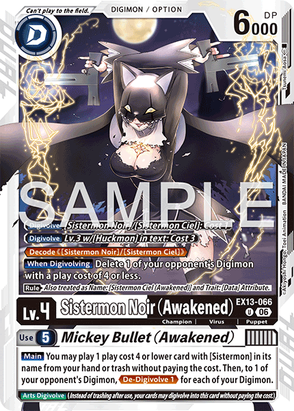EX13-066Sistermon Noir (Awakened)